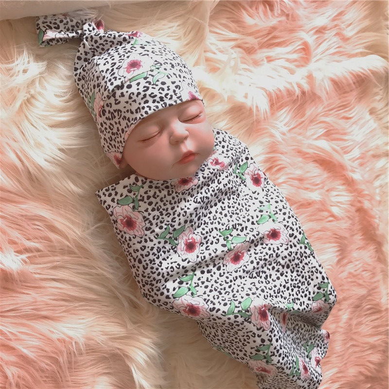 Baby Sleeping Bag Knot Beanie Set