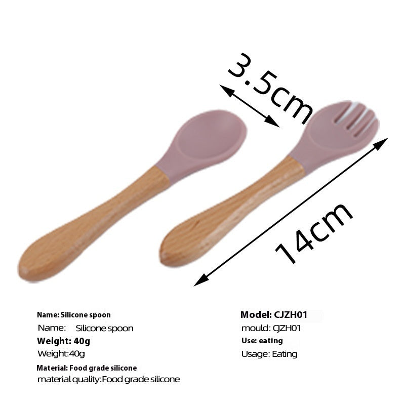 Silicone Baby Soft Head Feeding Spoon Soup Spoon