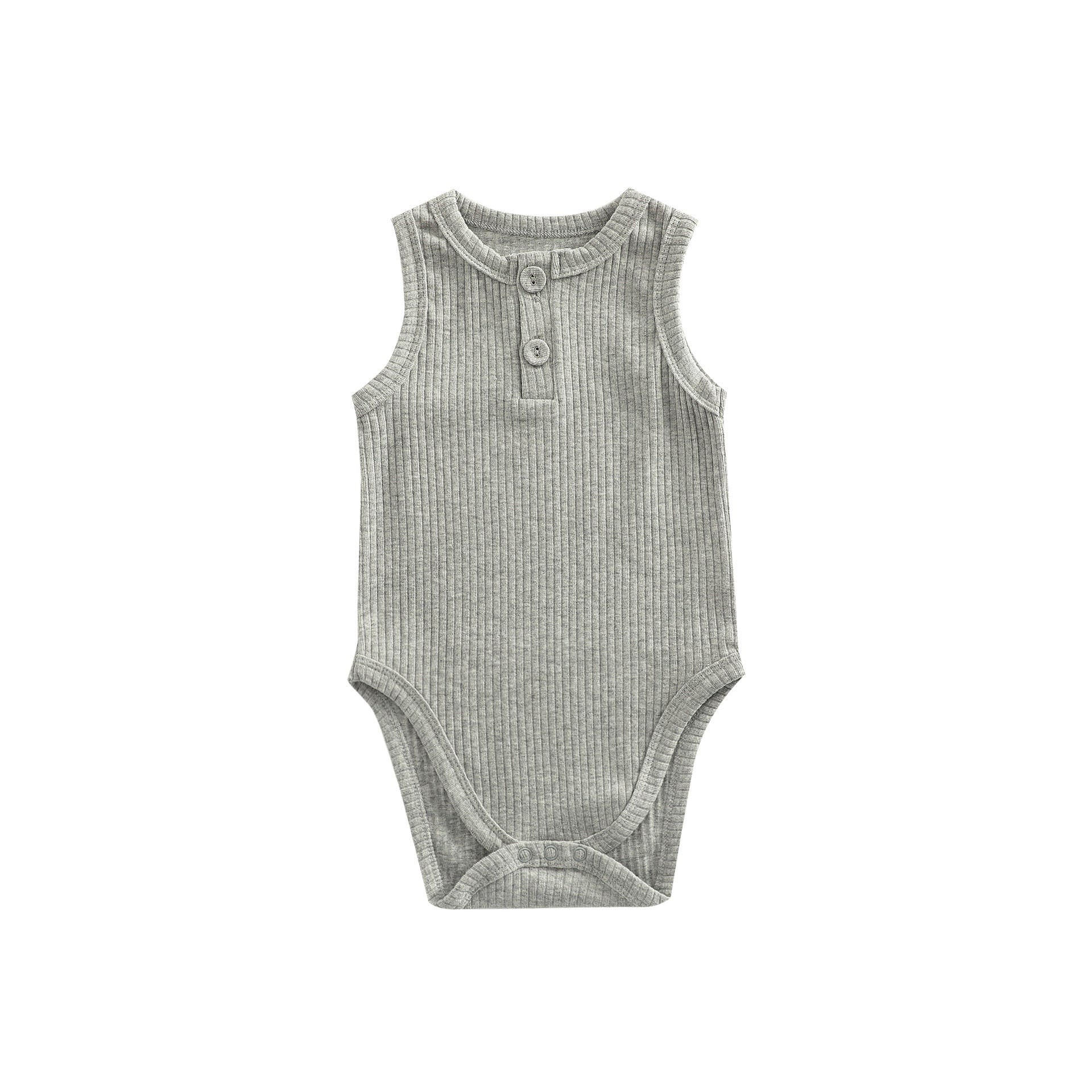 Pure Cotton Sunken Stripe Baby Girl Rompers Vest