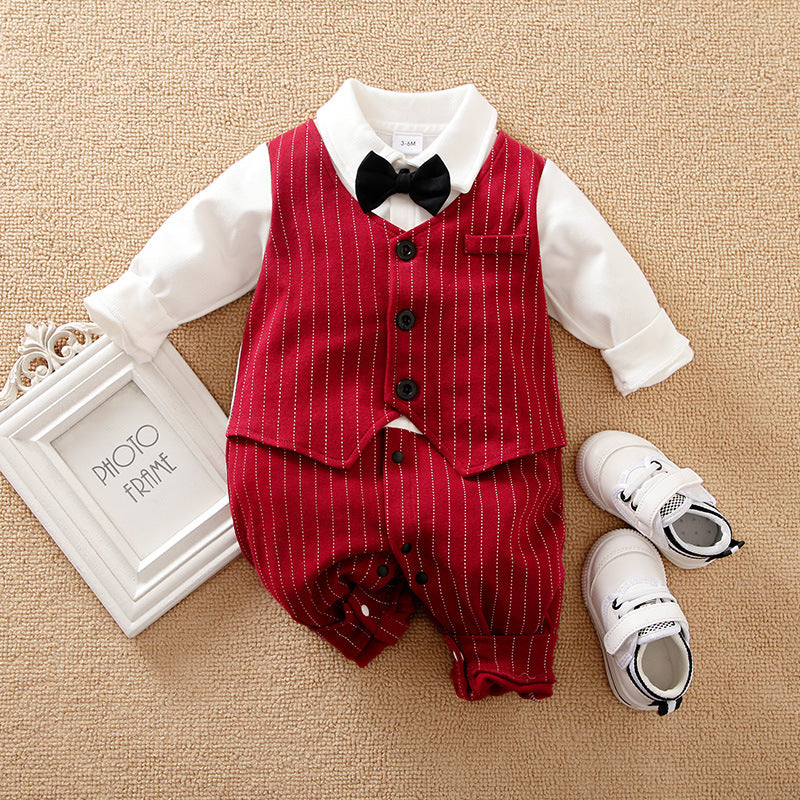Newborn Autumn Baby Boy Romper Clothing Set Outfit