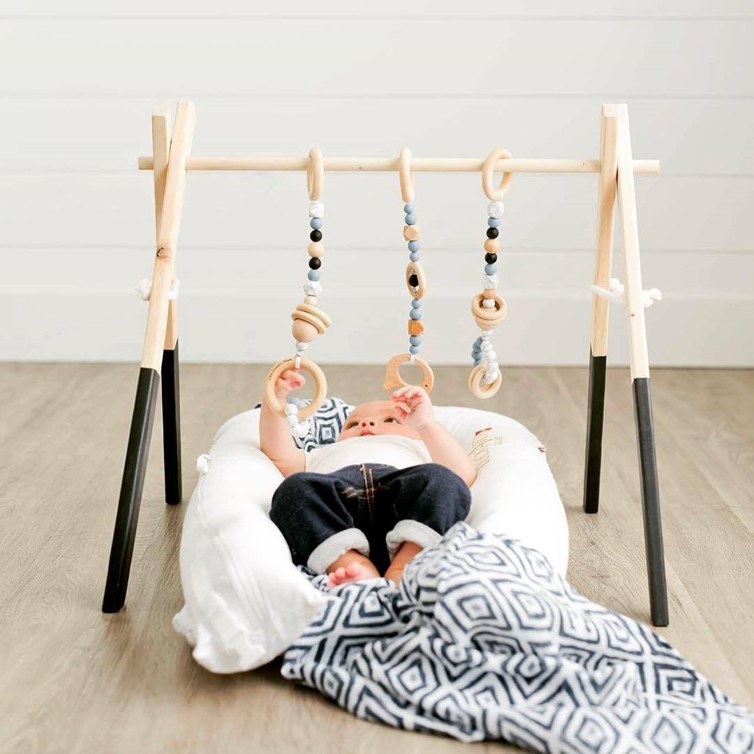 Wooden Baby Fitness Frame Educational Toy