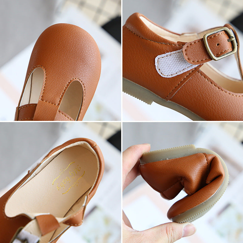 Children's Pea Shoes Versatile Casual Baby Single Shoes
