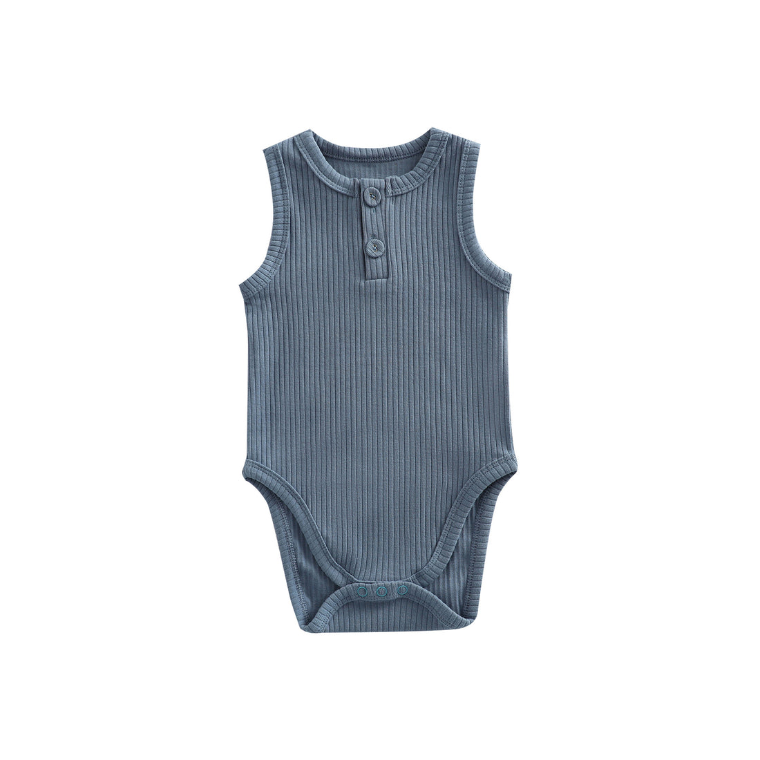 Pure Cotton Sunken Stripe Baby Girl Rompers Vest