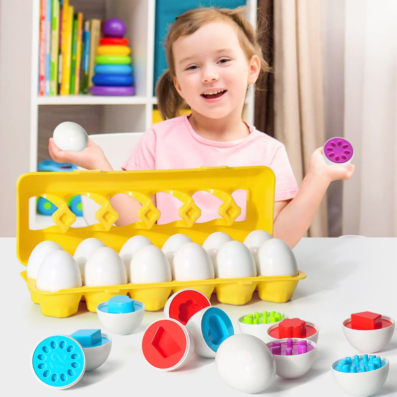 Baby Montessori Shape Sorting Egg Educational Toy