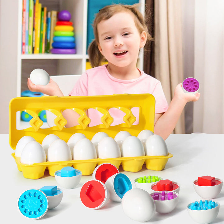 Baby Montessori Shape Sorting Egg Educational Toy