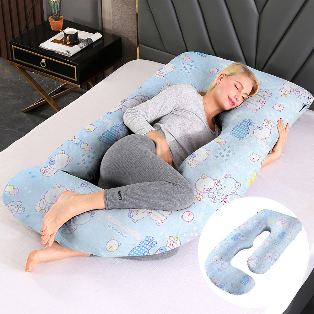 J-Type Maternity Waist Support Slope Pillow