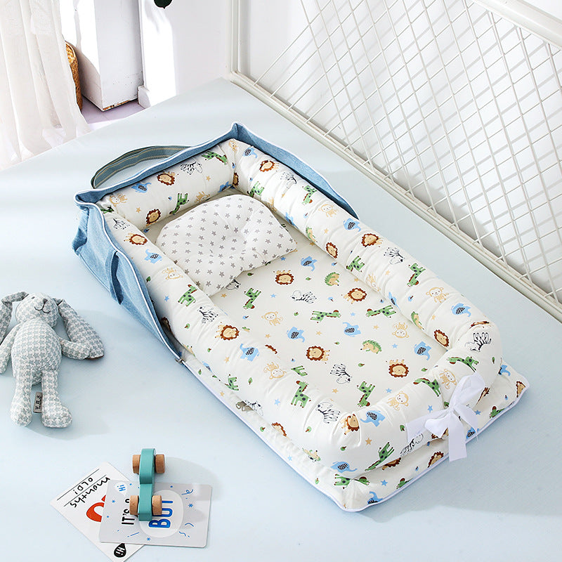 Portable Washable Baby Crib Travel Cotton Cradle