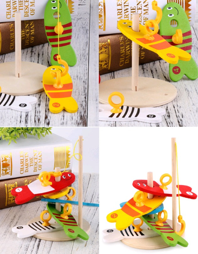 Children Wooden Fishing Educational Toy