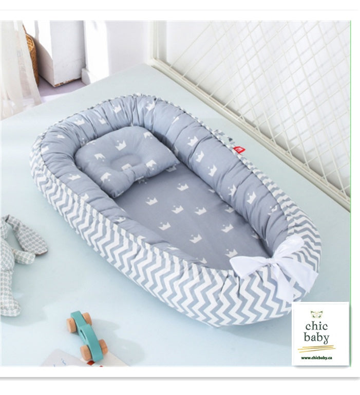 Portable Washable Baby Crib Travel Cotton Cradle