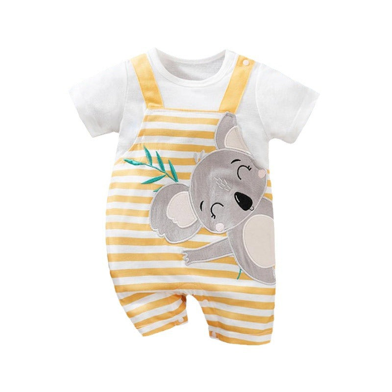Baby Girl Summer Short Sleeve Jumpsuit