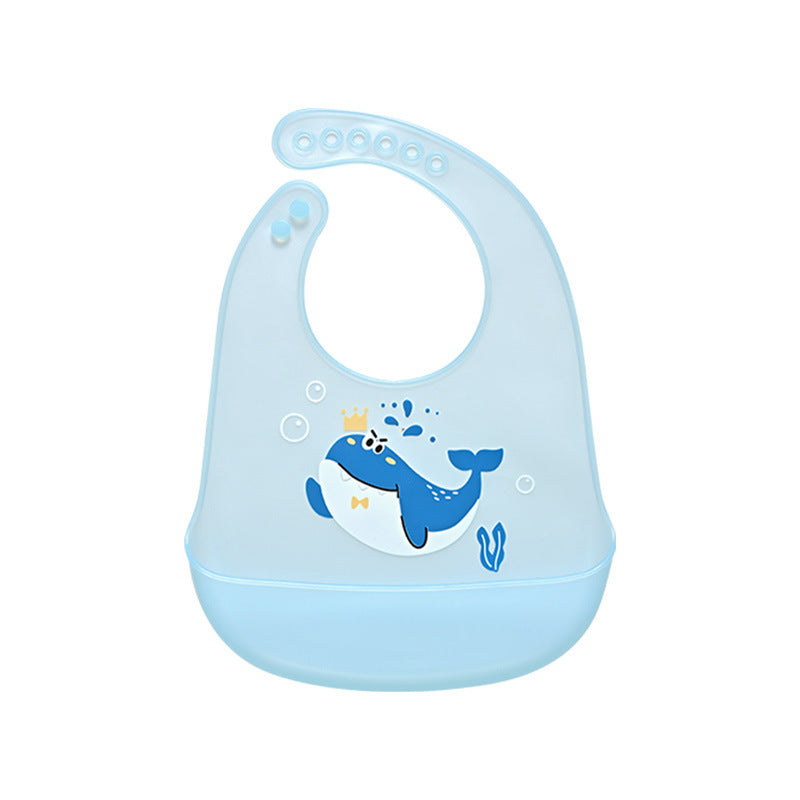 Waterproof Silicone Baby Feeding Bib Soft Infant