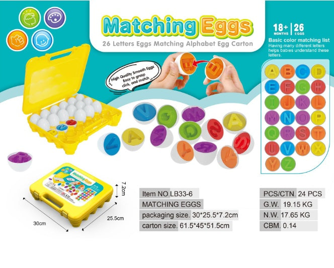 Baby Montessori Shape Sorting Egg Educational Toy