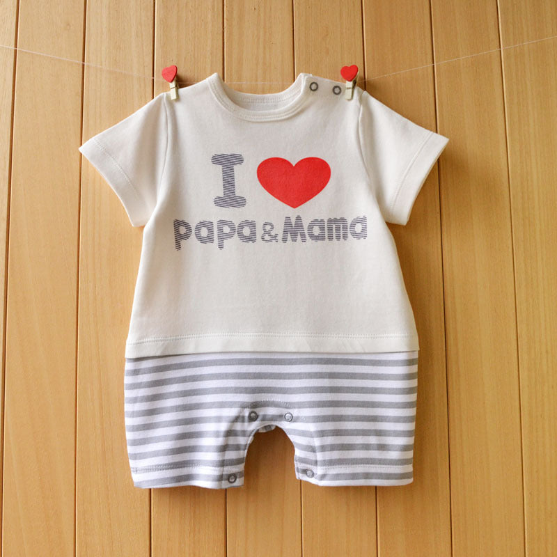 Baby Short Sleeve Casual Onesies