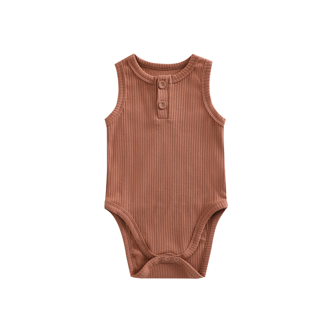 Pure Cotton Sunken Stripe Baby Girl Rompers Vest