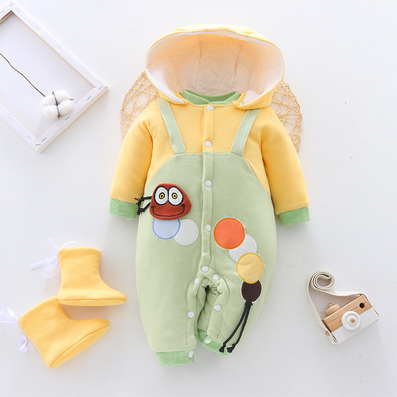 Thickened Baby Onesies Autumn Winter Clothes