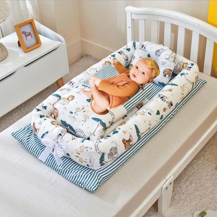 Foldable Portable Baby Crib Mattress Travel Bed