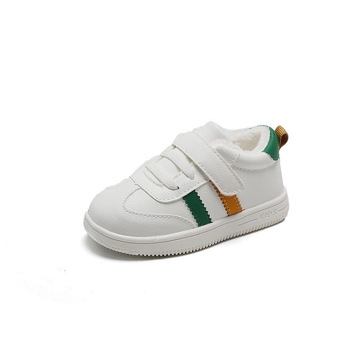 Velcro Little White Baby Shoes