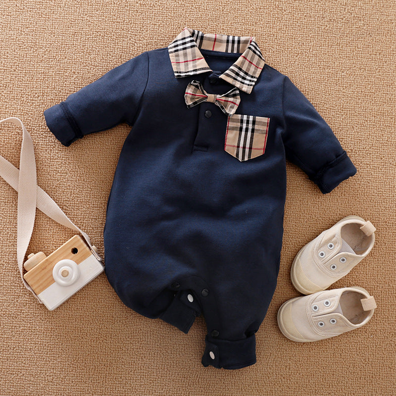 Gentleman Baby Long Sleeve Romper