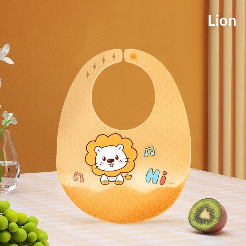 Waterproof Silicone Baby Feeding Bib Soft Infant