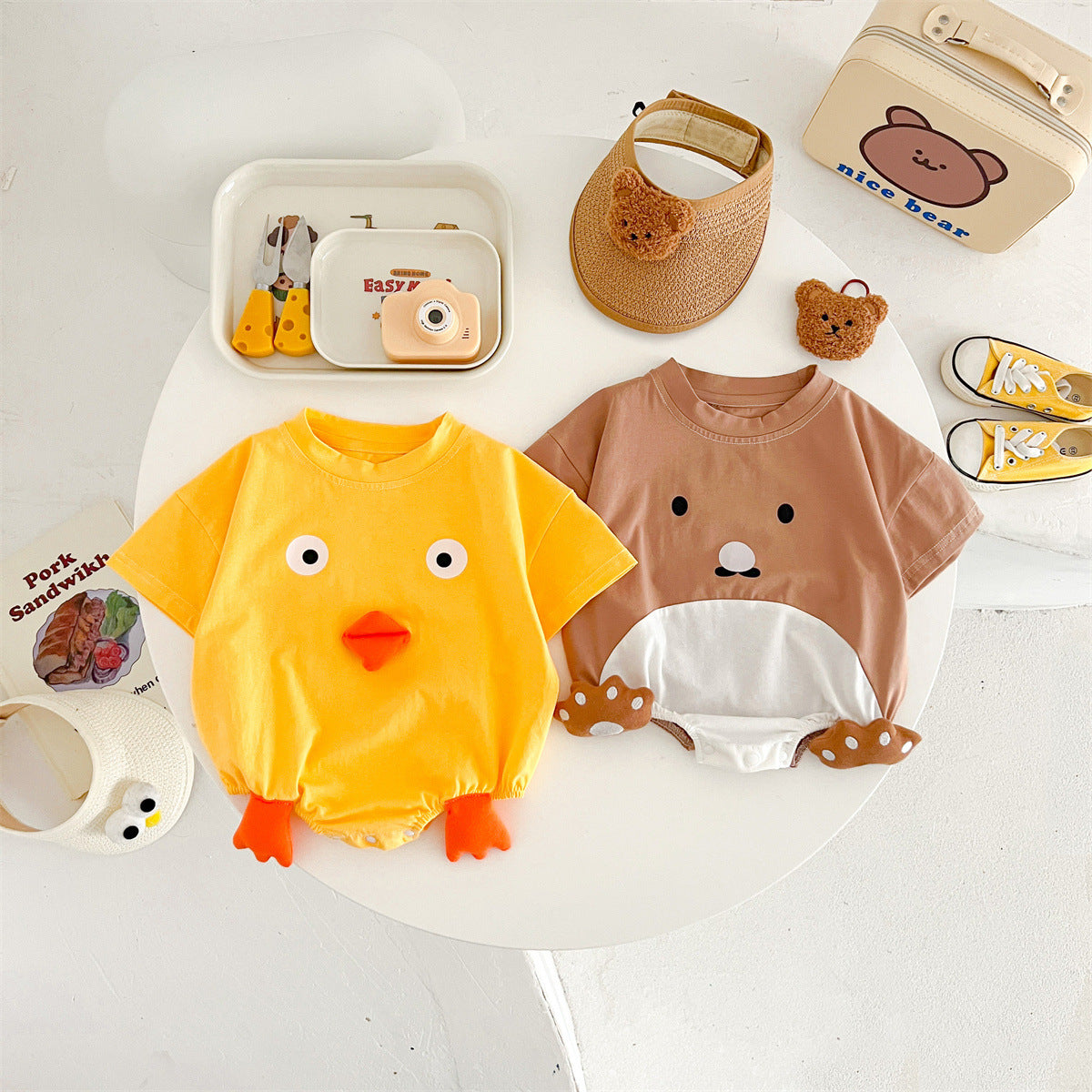 Newborn Cotton Baby Girl Romper Jumpsuit