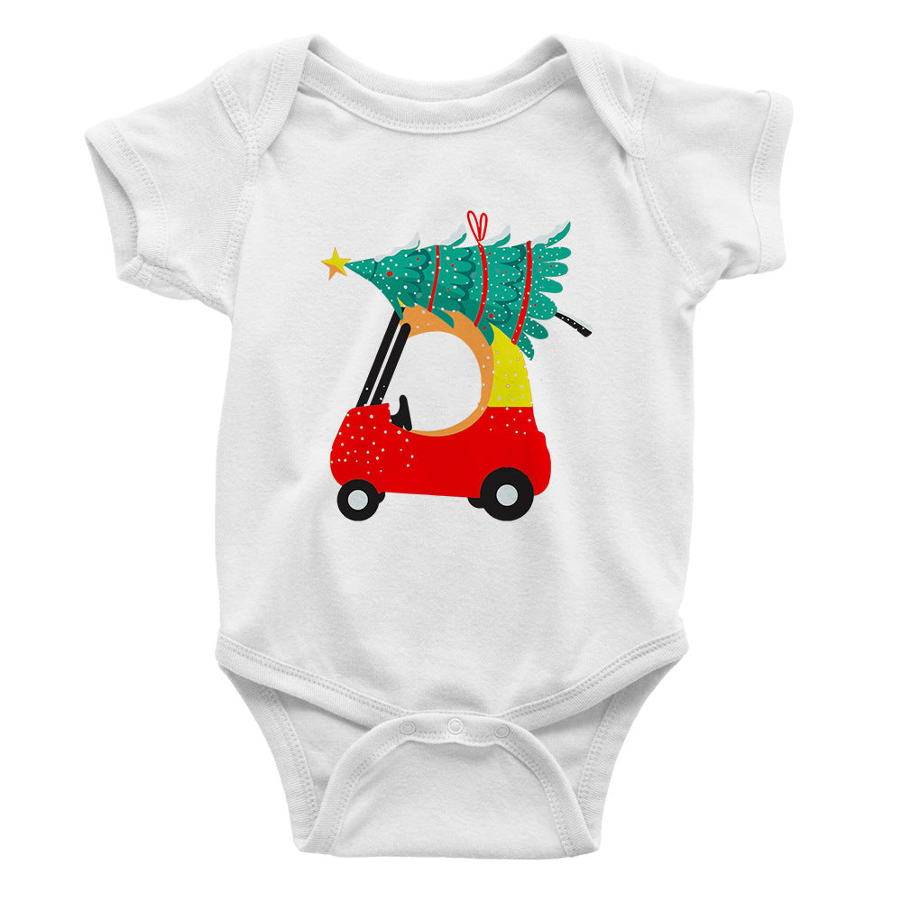 Cotton Baby Short Sleeve Romper Coating