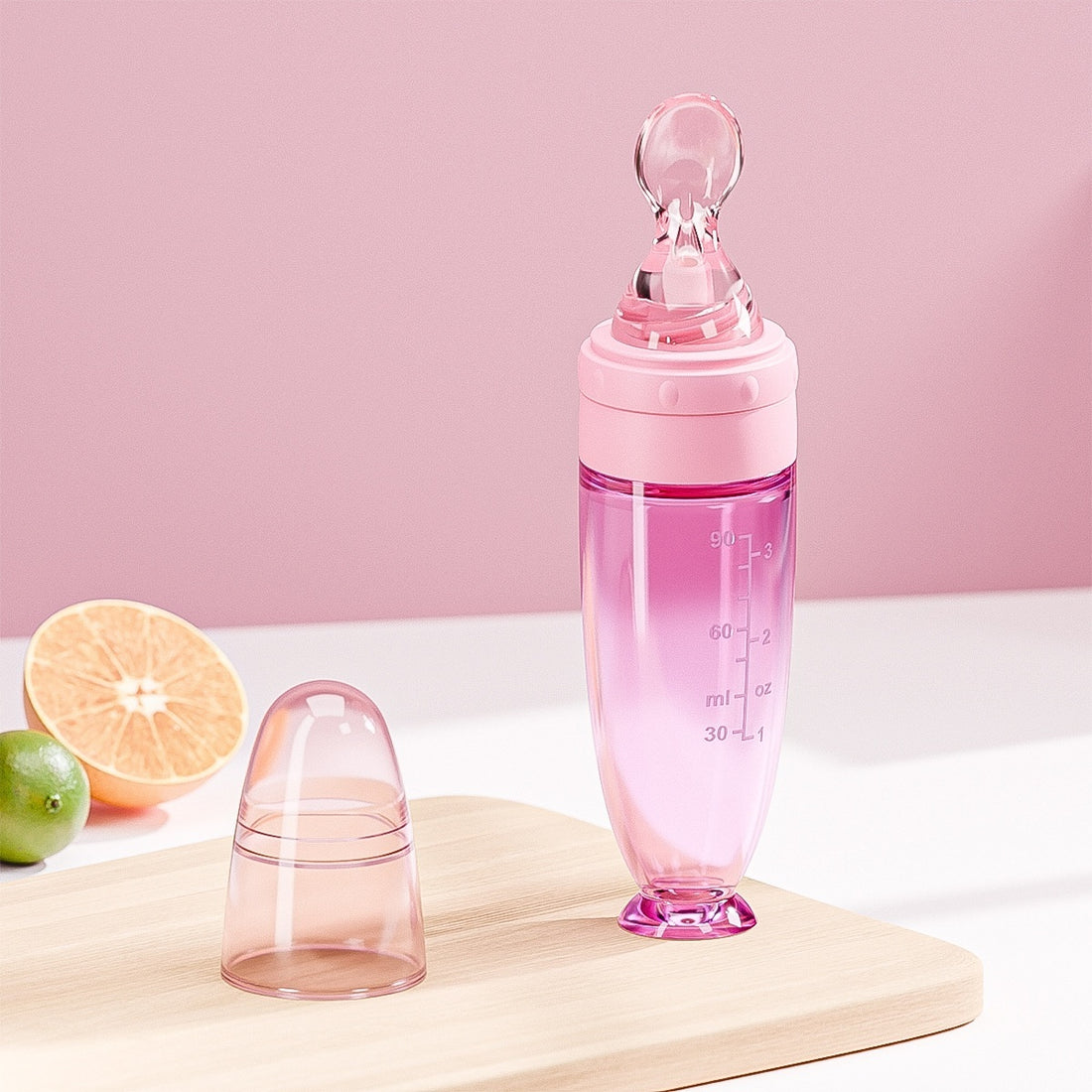 Silicone Squeeze Baby Feeding Spoon Rice Porridge