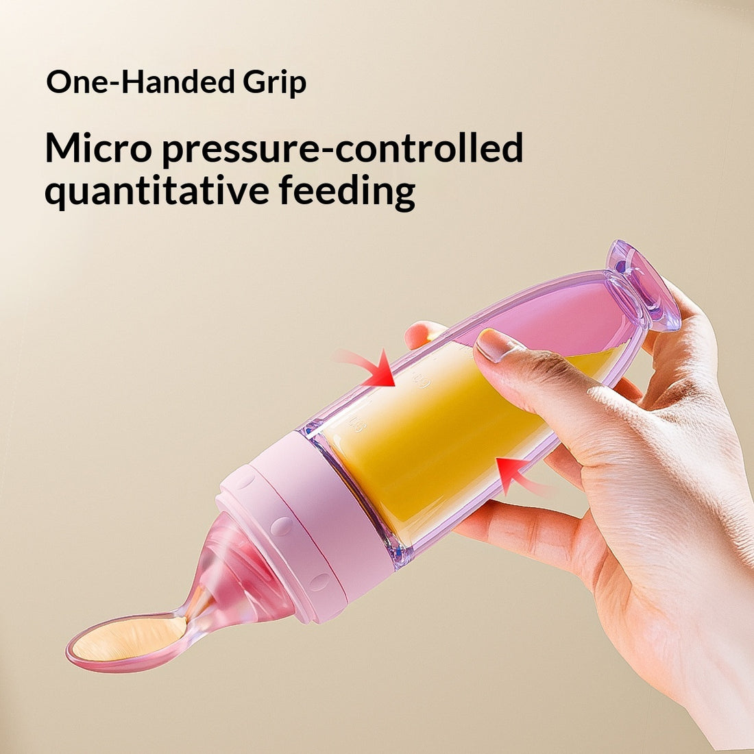 Silicone Squeeze Baby Feeding Spoon Rice Porridge