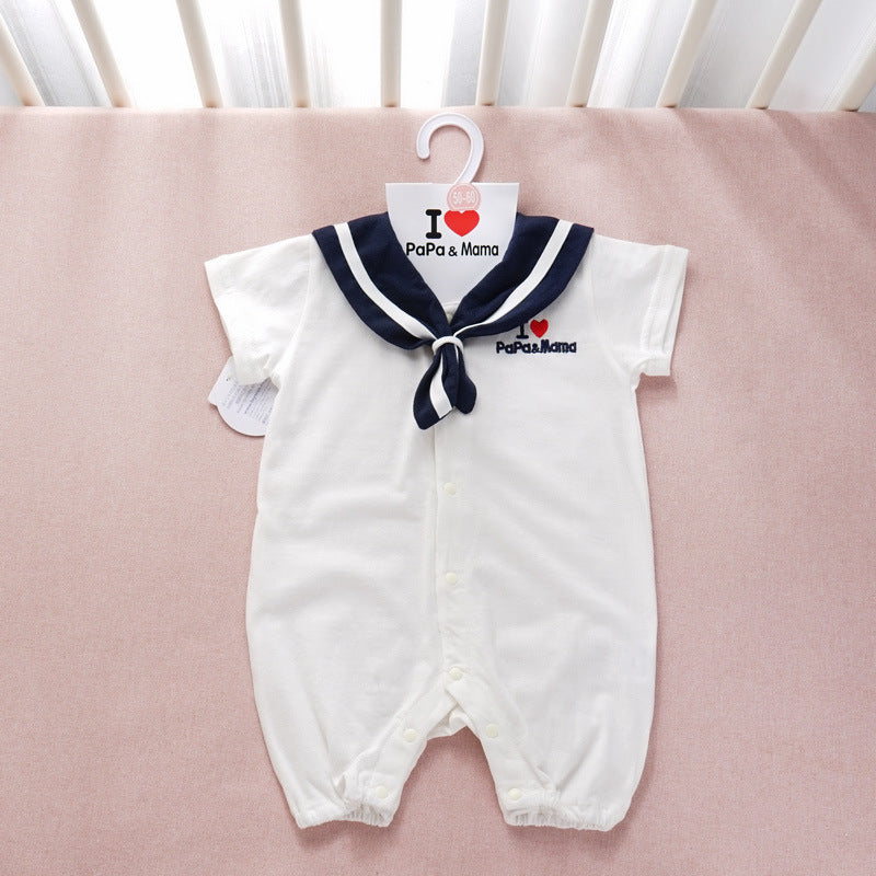 Navy Style Newborn Baby Onesies