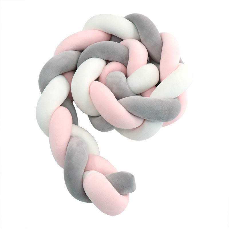 Baby Crib Braid Bed Rail Knot Pillow Guard