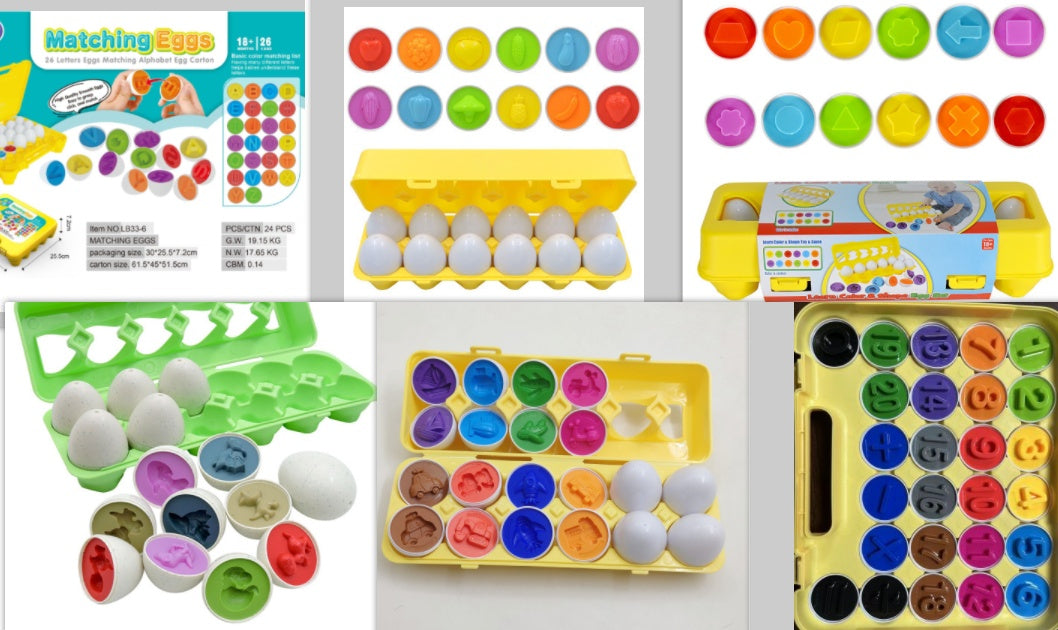 Baby Montessori Shape Sorting Egg Educational Toy