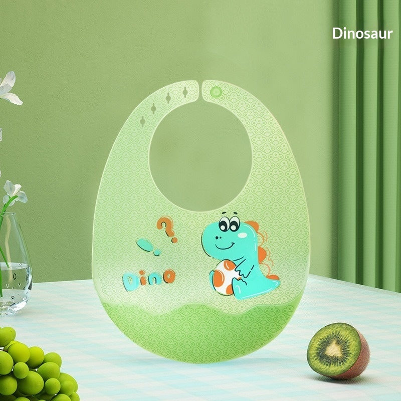 Waterproof Silicone Baby Feeding Bib Soft Infant