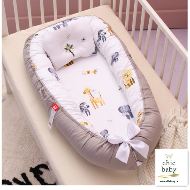 Portable Washable Baby Crib Travel Cotton Cradle