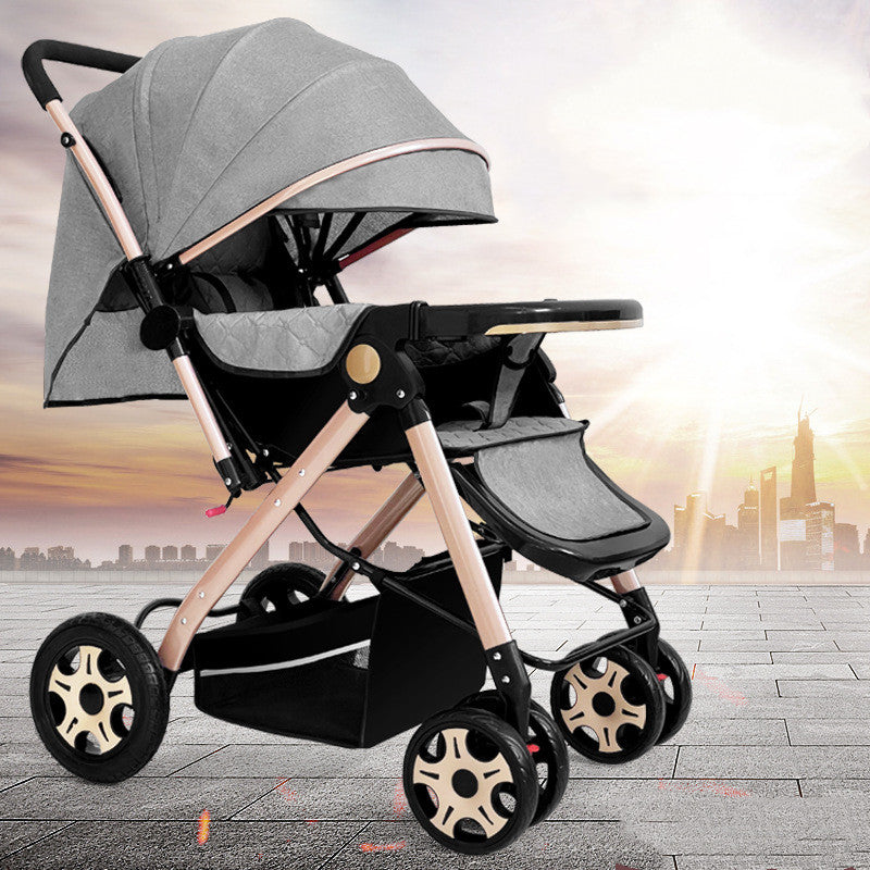 Convertible Lightweight Shock Absorbing Baby Stroller