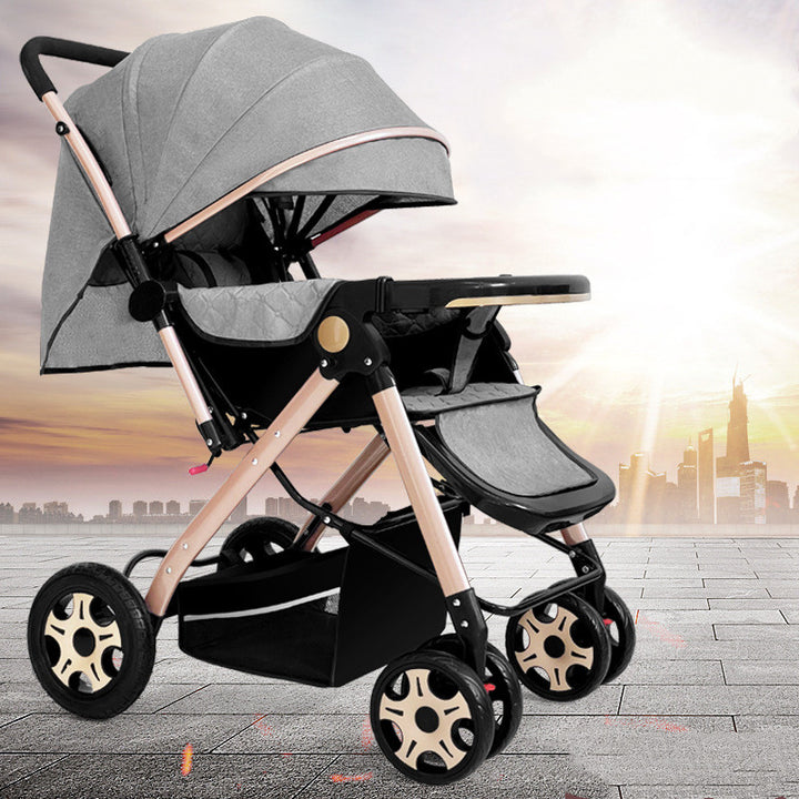 Convertible Lightweight Shock Absorbing Baby Stroller