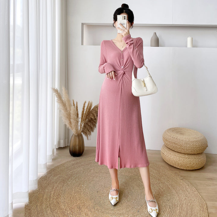 Plus Size Western Maternity Dress