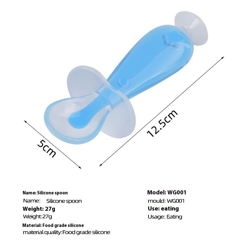 Silicone Baby Soft Head Feeding Spoon Soup Spoon