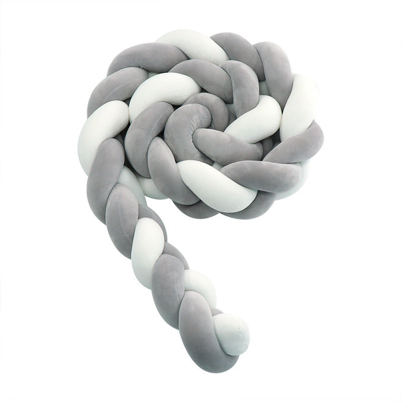 Baby Crib Braid Bed Rail Knot Pillow Guard