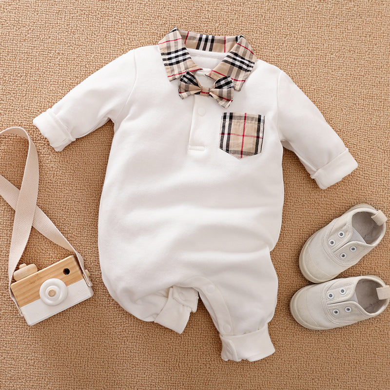 Gentleman Baby Long Sleeve Romper