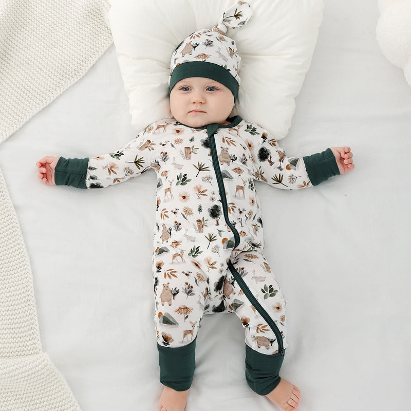 Spring Bamboo Fiber Baby Clothing