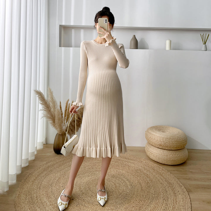 Knitted Maternity Sweater Dress