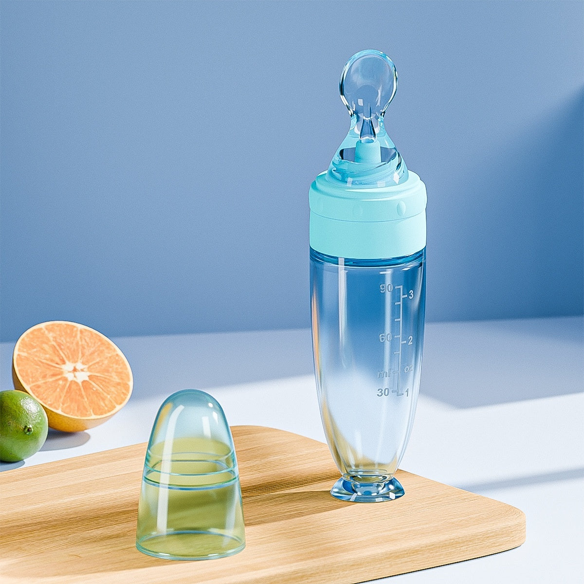 Silicone Squeeze Baby Feeding Spoon Rice Porridge