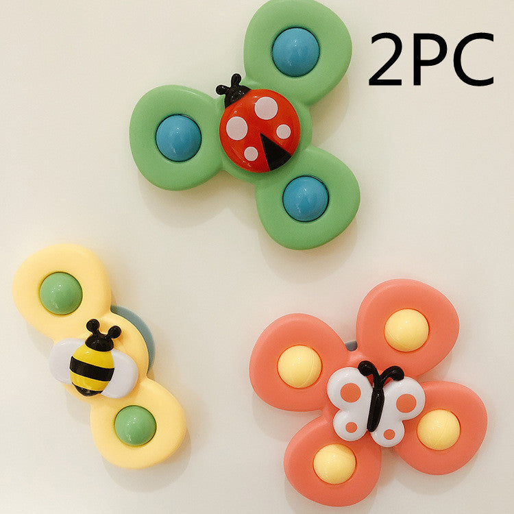 Kids Gyro Sucker Spinner Bath Rattle Toy