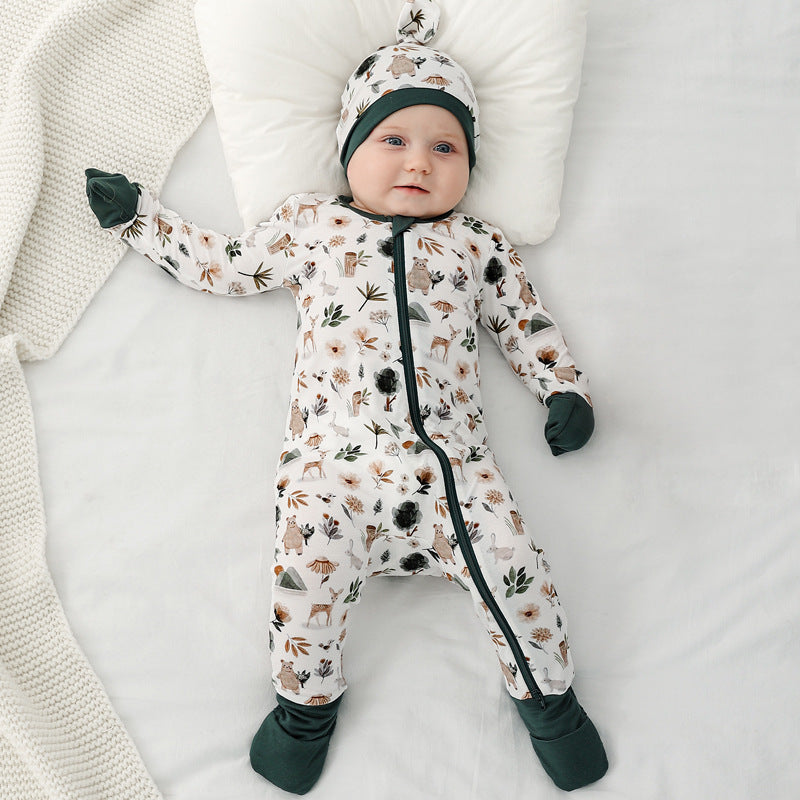 Spring Bamboo Fiber Baby Clothing