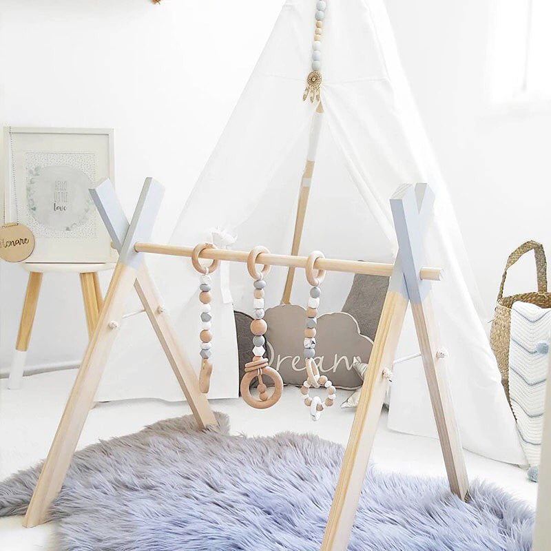 Wooden Baby Fitness Frame Educational Toy